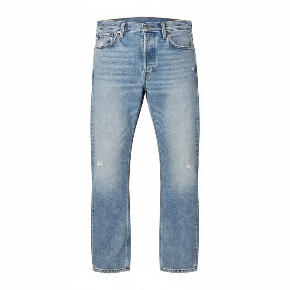 VTG Levi's 501 Jeans Mens Y2K Distressed Light‎ Wash Button Fly 32x31